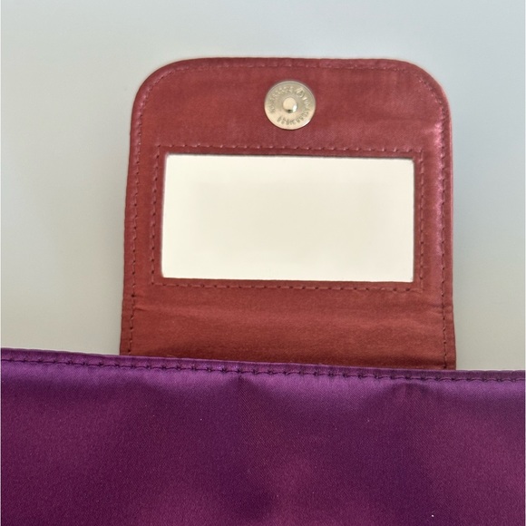 Saint Laurent YSL Clutch Bag Cosmetic Pochette Trousse Satin Makeup pouch purse - Picture 11 of 15